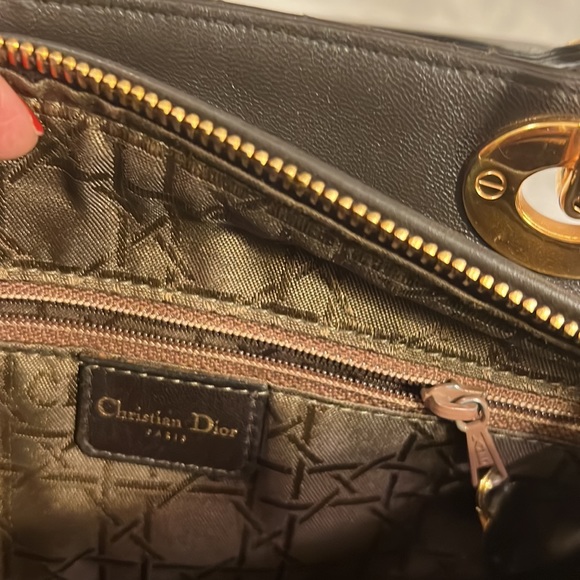 SOLD❤️❤️❤️Lady Dior Bag Cannage Quilt lamb skin - Picture 9 of 14